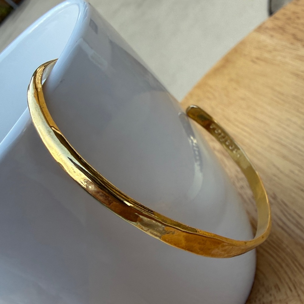 Serefina Gold-Plated Hammered Cuff Bracelet From Anthropologie!!🔥🔥🔥 - Picture 10 of 16